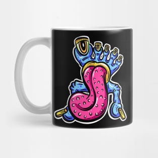 Toes and Tongue Weird Cartoon Monster Mug